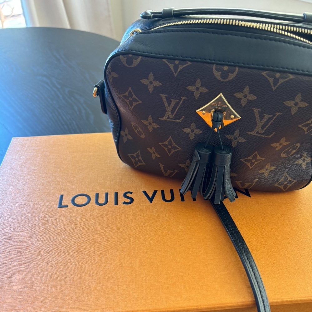 Louis Vuitton Monogram Black and Brown Crossbody Bag
